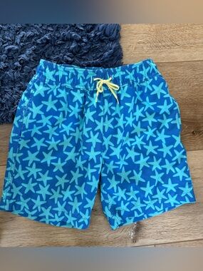 Crewcuts Blue Starfish Swim Shorts